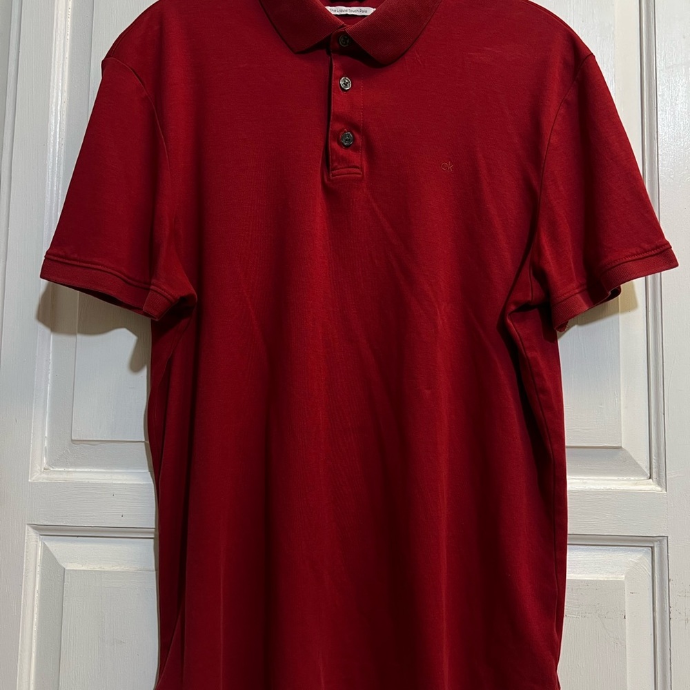 Classic Red Polo Shirt Calvin klein